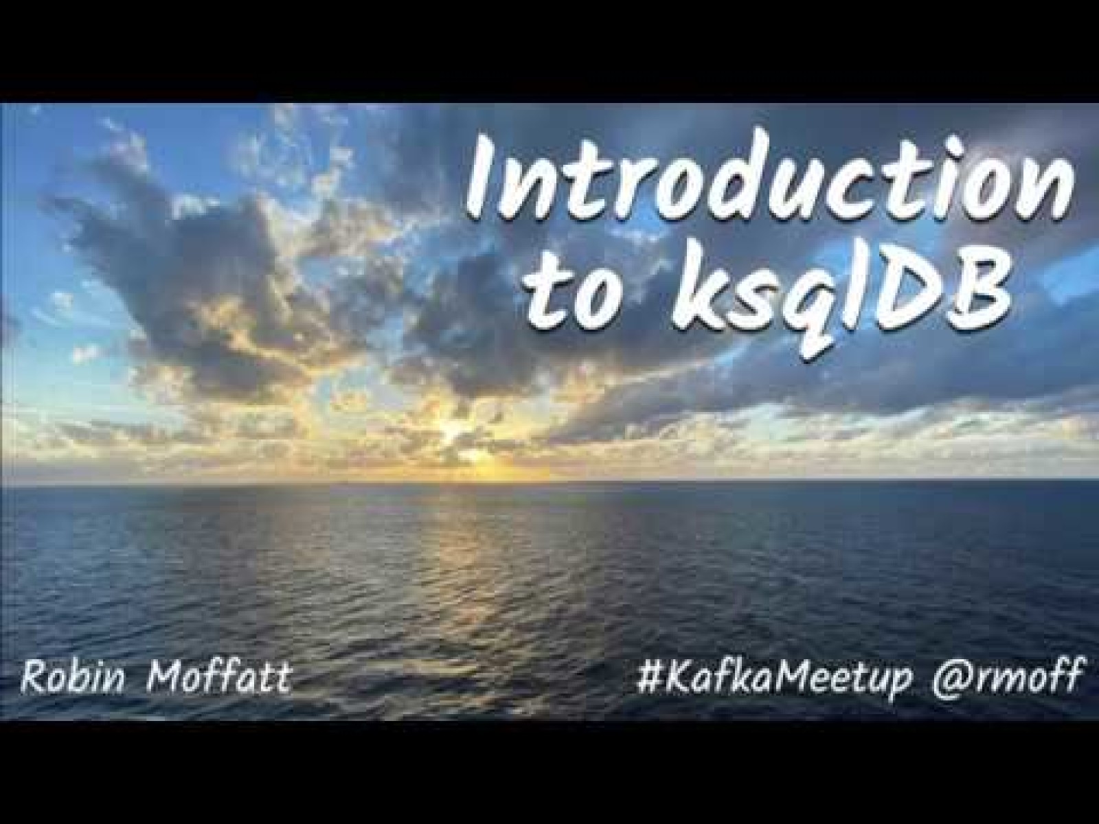 Introduction to ksqlDB
